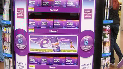 Allegra Walmart Endcap