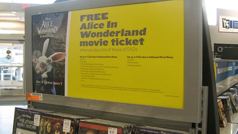 Best Buy 'Alice In Wonderland' DVD Incentive Header