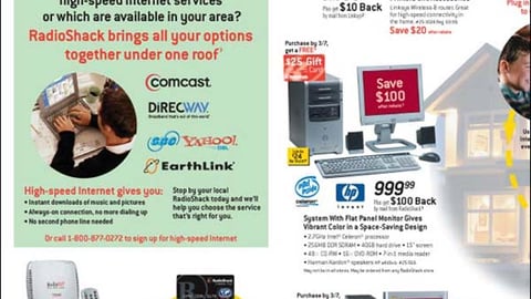 RadioShack Internet Feature
