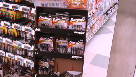 Energizer 'We Can Power It' Shipper