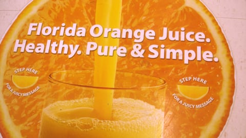 Florida Dept. of Citrus   Floor Decal