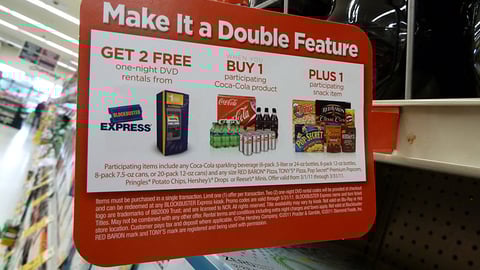 Safeway 'Double Feature' Shelf Talker