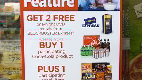 Safeway 'Double Feature' Cooler Cling