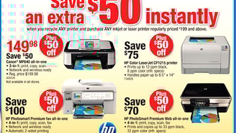 Staples Printer Recycling Feature