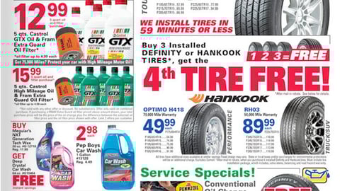 Pep Boys Circular Cover