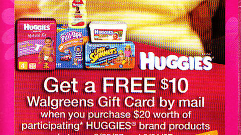Walgreens/Huggies Rebate Feature