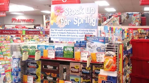 Brooks 'Stock up for Spring' Endcap
