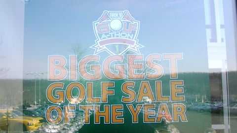 Dick's 'Golf-A-Thon' Window Poster