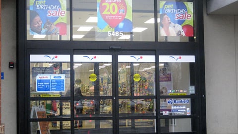 PetSmart 'Birthday Sale' Window Signs