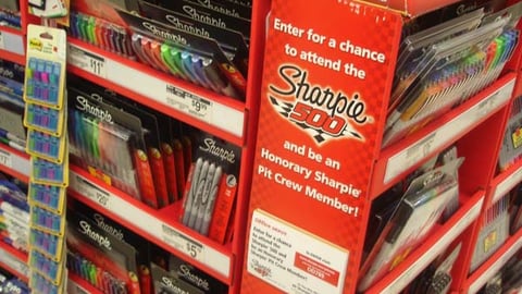 Office Depot/Sharpie 'Pit Crew' Pallet Display