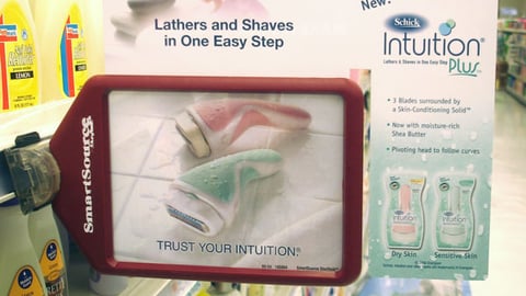 Schick Intuition Plus Shelf Talker