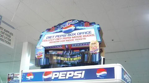 Diet Pepsi 'Box Office' Endcap Header