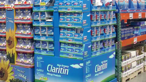 Claritin Pallet Display
