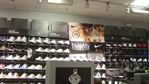 Foot Locker Shoe Wall/Nike 20 Sign
