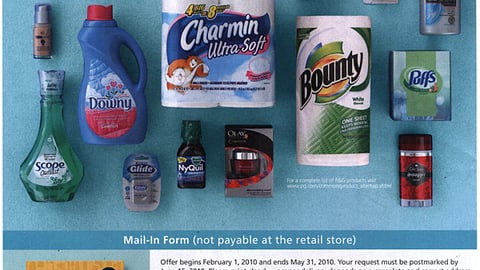 P&G 'Year of Savings' FSI