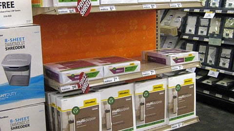 OfficeMax Brand Paper Endcap