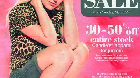 Kohl's Candie's Britney Spears Circular Cover