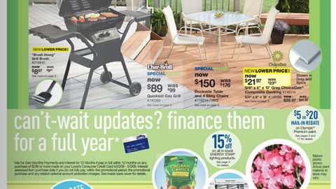 Lowe's 'Welcome Back Spring' Circular Cover
