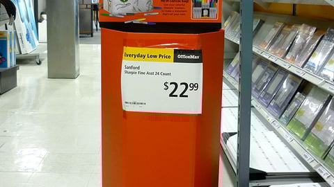 Sharpie Incentive Dump Bin