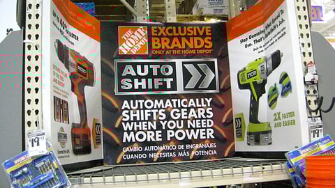 Home Depot Exclusive Brands Endcap