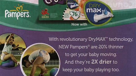 Pampers Cruisers Dry Max Dominick's Co-Equity FSI