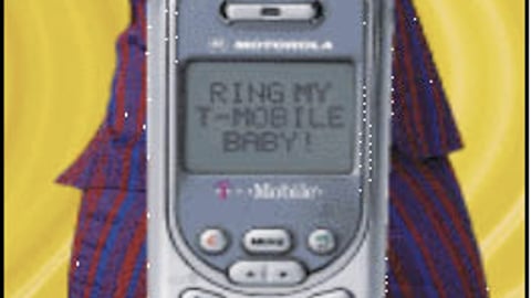 Motorola 'Goldmember' Standee