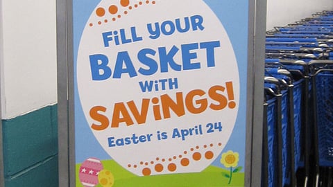 Toys "R" Us Easter Stanchion Sign
