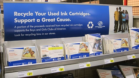 Best Buy 'Recycle Your Used Ink Cartridge' Header