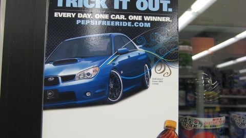 Pepsi Game Cooler Cling