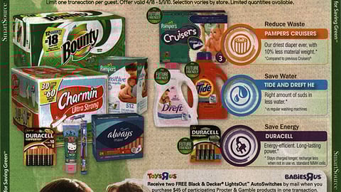 P&G Toys "R" Us 'Future Friendly' FSI