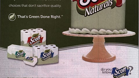 Scott Naturals 'Happy Earth Day' FSI