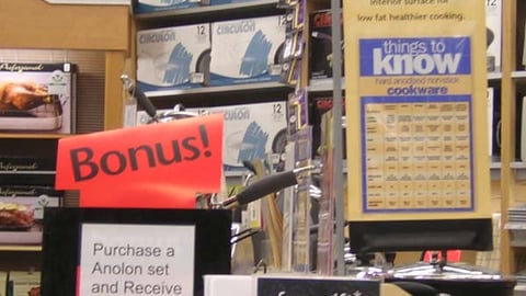 Linens 'n Things Anolon Counter Card