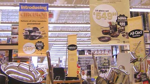 Linens 'n Things Ceiling Signs