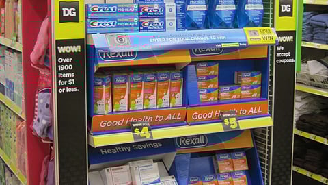 P&G Dollar General 'Good for Your Smile' Endcap 