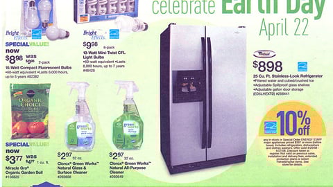 Lowe's Earth Day Insert