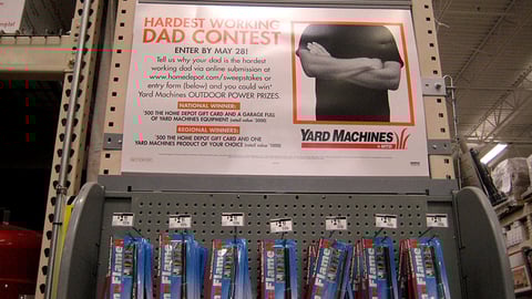 The Home Depot Yard Machines Contest Side Panel