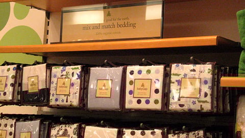 BabyGap Home Organic Bedding Display