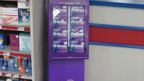 Prilosec OTC NASCAR DVD Shipper
