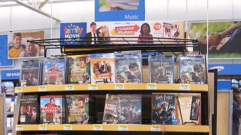 Walmart P&G 'Family Movie Night' Endcap Header