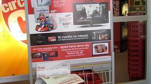 Circuit City Videogame Stanchion 