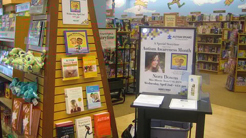 Barnes & Noble Autism Awareness Month Merchandising
