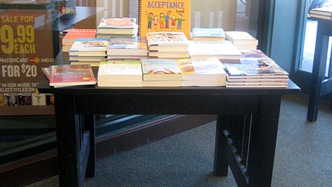 Barnes & Noble Autism Awareness Month Table Display
