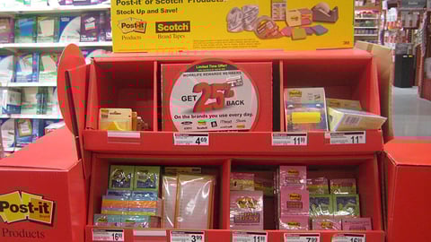 Office Depot '25% Back' Tag