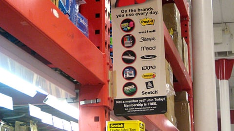 Office Depot '25% Back' Aisle Violator