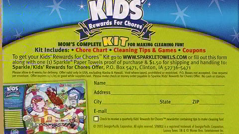Sparkle 'Kids Rewards' Take-One
