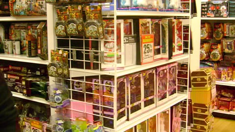 KB Toys Hot Wheels Endcap