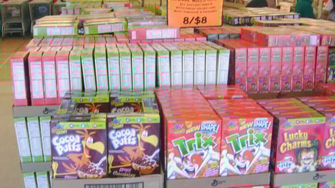 Post Cereal Lobby Case Stack