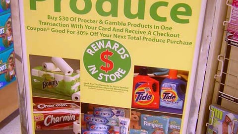 Stop & Shop/P&G Stanchion Sign