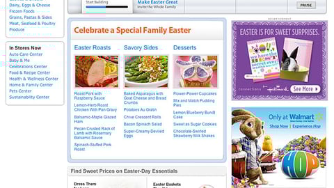 Walmart Easter Microsite