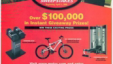 MET-Rx Fitness Giveaway FSI